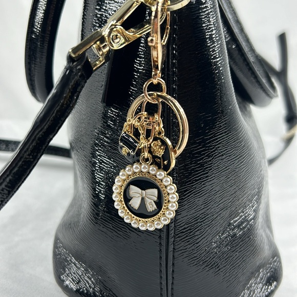 K30 Mutli-Charm Coquette Purse Keychain Bling Charm - Picture 6 of 7